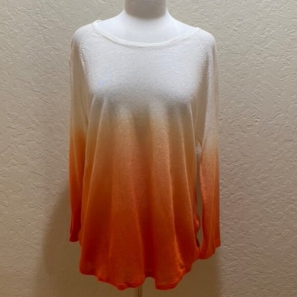 NWOT Sundance dip dye linen sweater L - Picture 1 of 7